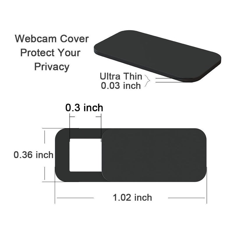 EYSOFT Webcam Cover Slider, Laptop Camera Cover 0.02in Ultra-Thin fits Echo Spot Smartphones Tablets Macbooks Computers Desktops with Strong Adhensive, Protecting Privacy and Securtiy - Image 2